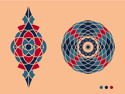 Geo Patterns geometric illustration ornamental pattern vector