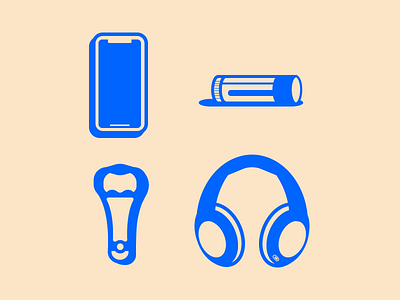 Everyday Carry flat icon illustration vector