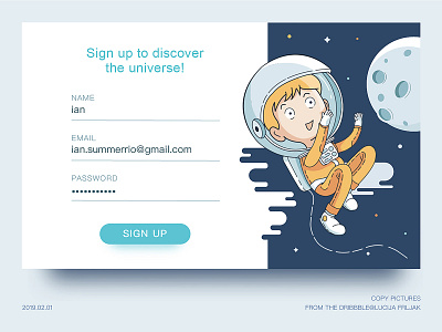 login page illustration