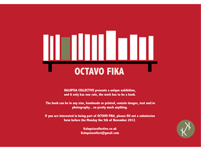 Octavo Fika book design exhibition kalopsia collective octavo fika poster