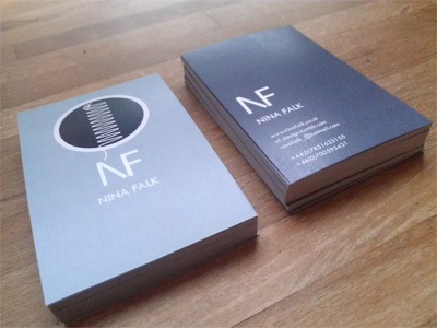 Nina falk Business Card business card design digital icon logo nina falk