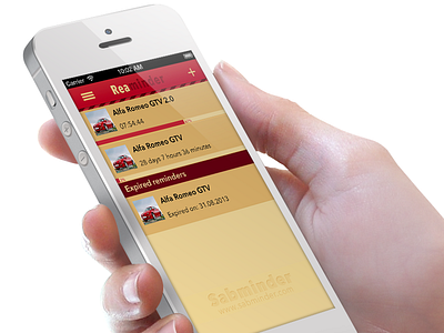 Reminder iOS app 7 ios ios app iphone reaminder reminder sabminder ui user interface ux