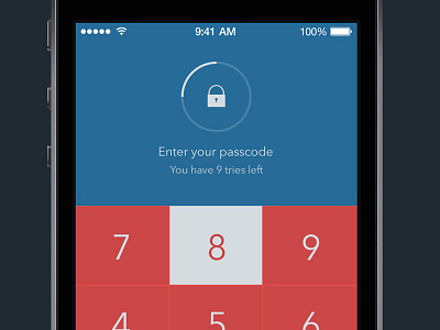500€ iOS app - Lock Screen