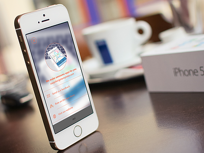 About view iOS app about app app design ios ios7 iphone iphone mock up ui design zappdesigntemplates