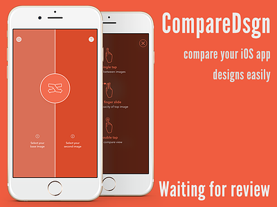 Compare My Designs App Store app app design compare designs ios ios7 iphone iphone mock up ui design zappdesigntemplates