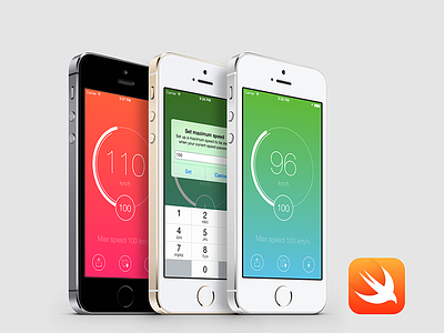 Speedometer iOS app template