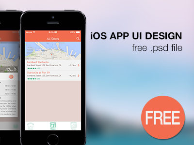 April Freebie - Free iOS app UI design