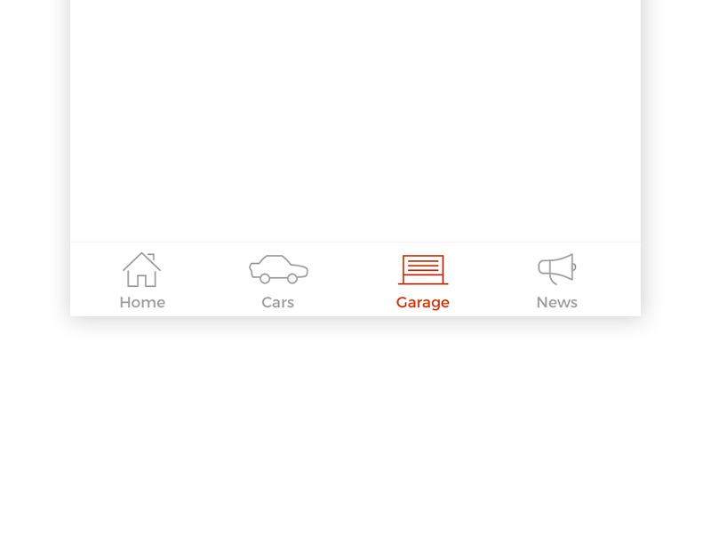 Dealership iOS app - Garage icon clear flat mobile iphone ios ux ui icon garage