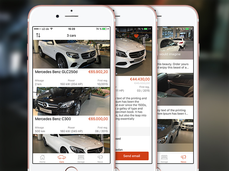 Car Dealer iOS App by Szab for App Design Templates on Dribbble
