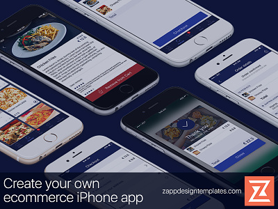Ecommerce iPhone app layout