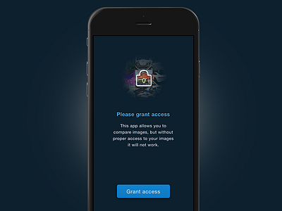 Fitcompare iOS app access ios lock mobile photos restricted ui