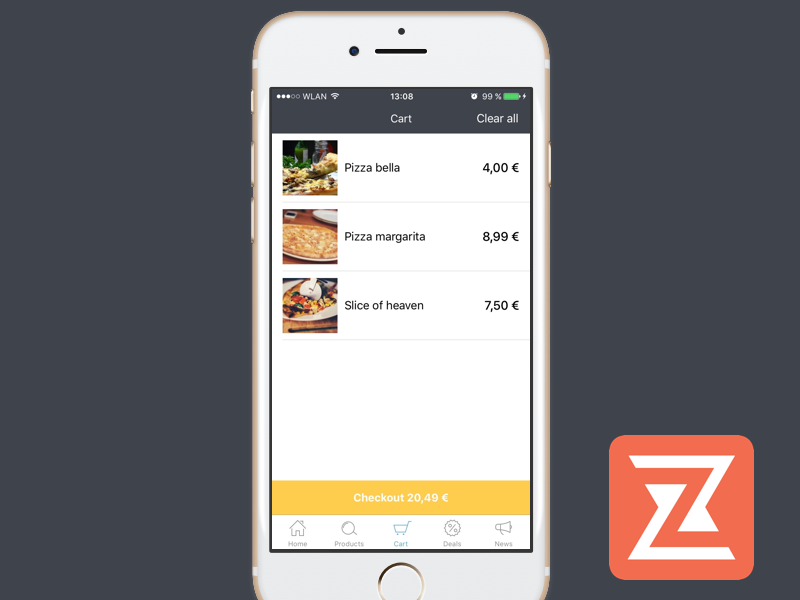 Checkout function in our Store app ios app app ui ux ios checkout cart add to cart store