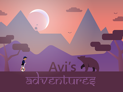 Avi's Adventures drawing game art illustration vector