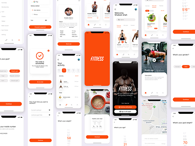 Fitness app design