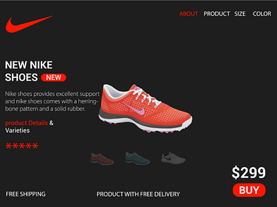 Online shopping ui design