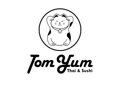 Tom Yum Thai and Sushi Logo Design branding graphic design logo logo design