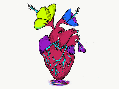 Heart of Wonders adobe illustrator adobedraw graphic design illustration