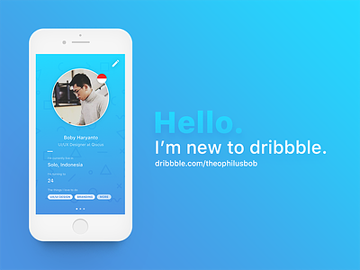 Hello Dribbble! 1st shot clean design debut mobile design new ui design