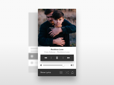 Music Player UI (Inspired by Apple Music)