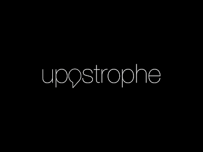 upostrophe branding design graphic design logo typography