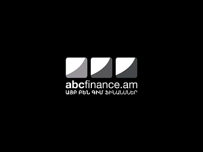 ABC finance branding design graphic design logo typography