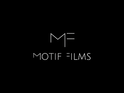 Motif Films branding design graphic design logo typography