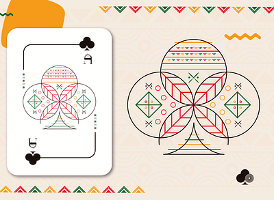 Playing Cards 1A a african design graphic design illustration nuba playing cards ui ux vector