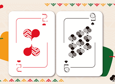 Playing Cards 2-9 2 9 african color design graphic design illustration nombre nuba playing cards ui ux vector