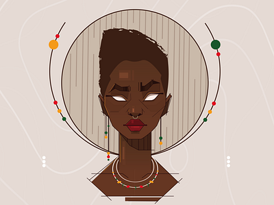 African Nuba african blackwomen character animation character design design game design game ui graphic design hairstyles illustration nuba portrait ui ux vector web design