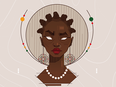 African Nuba african african nuba blackwomen character animation character design design game design game ui graphic design hairstyles illustration nuba portrait ui ux vector web design