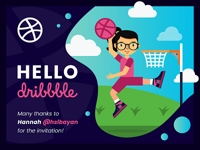Dribbble Debut basketball debut dribbble player