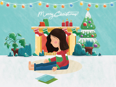 Merry Christmas! art cartoon christmas design holidays icon illustration texture