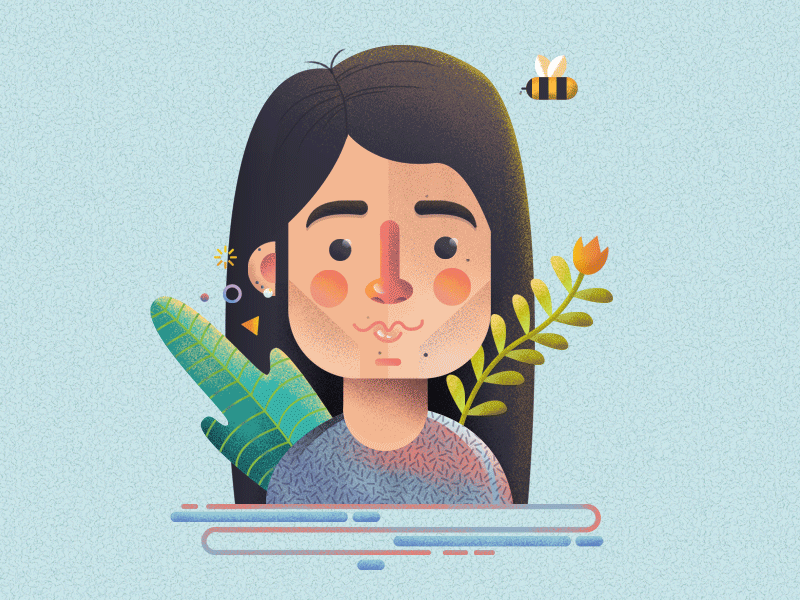 Icon 2018 animation design icon illustration plant texture
