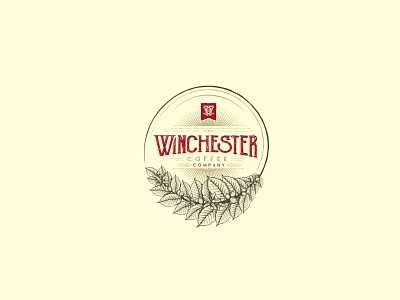 Winchester coffee coffee coffee fruit emblem illustraion leaf retro