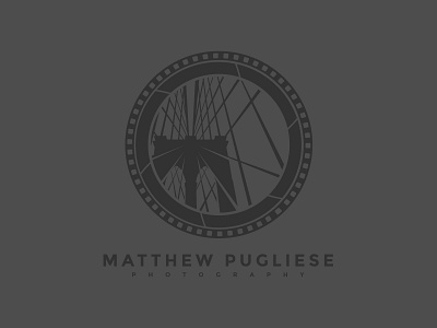 Matthew Pugliese Photography bridge flatdesign landscape lights logo design minimalistic photography shadows