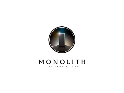 Monolith abstract light logo monolith rock sacred shadow