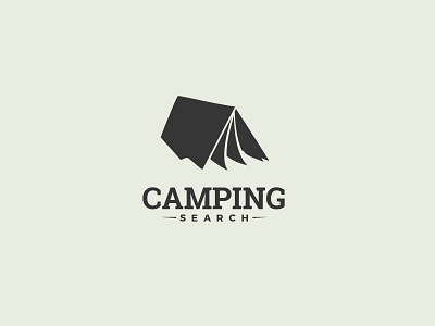 Camping Search camping folder search simple logo tent