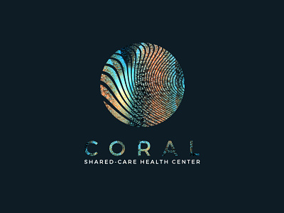 Coral Health coral health care linestyle logo ocean popup sea texture vivid colors