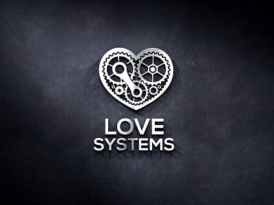 Love Systems love mechanical heart mechanism simple logo system