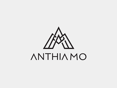 Anthia Mo a logo am symbol a logo am symbol abstract linestyle