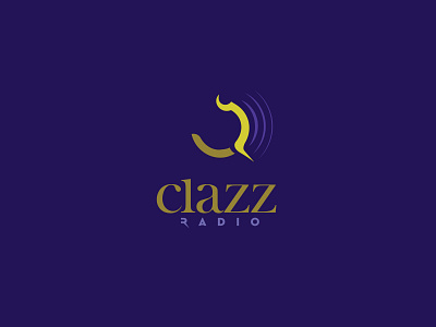 Clazz Radio classical music cr flat logo hidden minimalistic radio sound