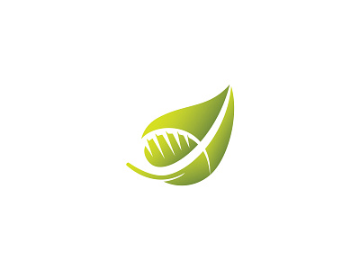 Leaf dna genesis leaf logo minimal nutrition simple leaf