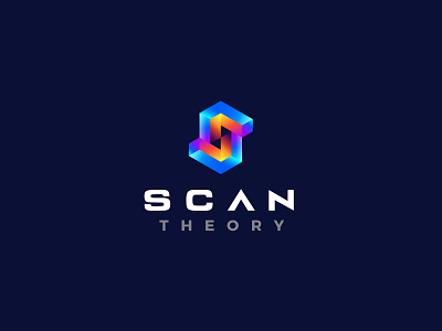 Scan Theory eye catching geometry s logo square