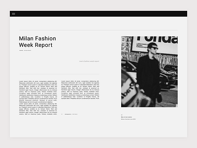 minimal fashion website