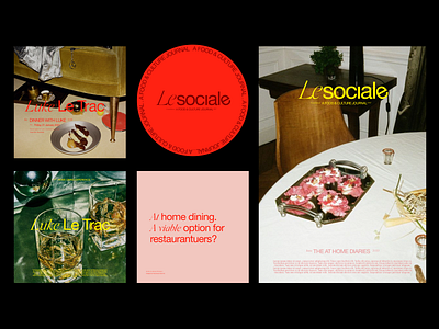Le Sociale conceptual identity branding concept design food logo typography ui