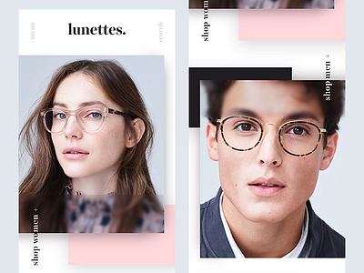 Lunettes. app mobi ui user interface