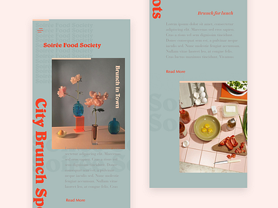 Soiree Food Society Mobile Version 2 app brand branding design foodapp mobi mobi ui typography ui user interface ux