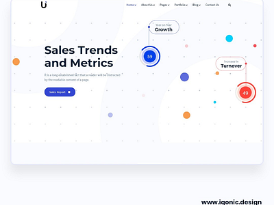 Umetric - Reporting and Infographic WordPress Theme