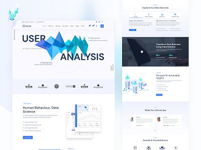 Xamin - Data Science & Analytics SaaS WordPress Theme data analytics wordpress theme data science wordpress theme template web website design wordpress themes