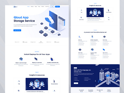 Qloud - WHMCS, Cloud Computing, Apps & Server WordPress Theme